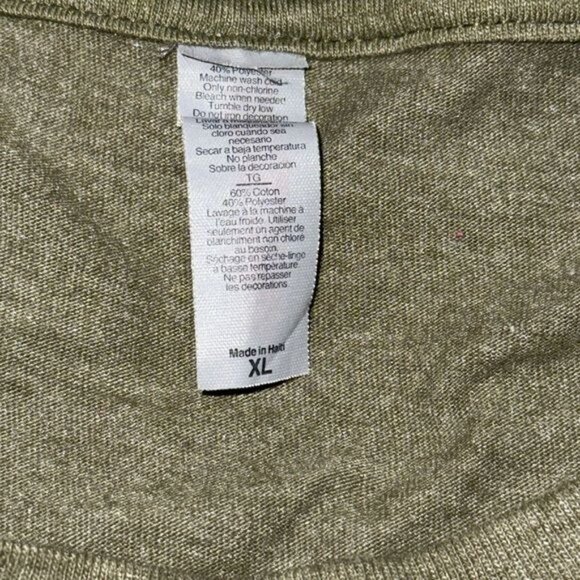 Las Vegas Graphic T-Shirt Olive Green XL - Picture 3 of 5